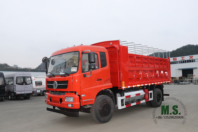 4×2 Dongfeng Dump Truck_240hp Mining Dump Truck _12 တန် မြေကြီးနှင့် သဲသယ်ယူပို့ဆောင်ရေး ထရပ်ကား 