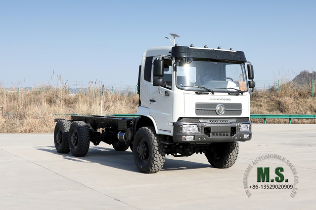Dongfeng 6*6 Truck Chassis_Flathead 260HP Mountain Forest Off-road Truck Chassis_5.5 M ကုန်သေတ္တာ Export Special Vehicle Chassis