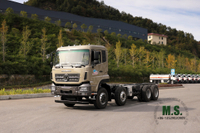 Dongfeng 8X4 Flatbed Chassis_Dongfeng 10m Flatbed Chassis _30T အထူးထရပ်ကိုယ်ထည်ကို ထုတ်ယူရန် အထူးကိုယ်ထည်ပြောင်းခြင်း ထုတ်လုပ်သူ