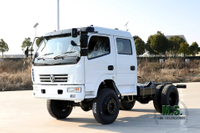 4*4 Dongfeng Light Truck Double Row Chassis_4WD Right Hand Drive Truck Chassis Export_Off-road Special Truck Chassis ပြုပြင်မွမ်းမံထုတ်လုပ်သူ