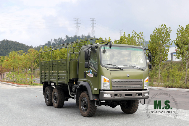 Flathead EQ240 Dongfeng 6WD Off-road Truck_EQ2082 Diesel Off-road Vehicle_Dongfeng 6x6 All-Wheel Drive Civilian Off-road Truck များ တင်ပို့ရန်