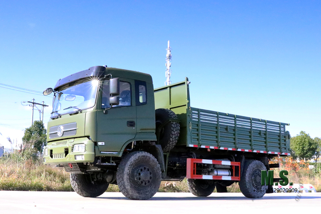 4WD Dongfeng Dump Truck_210HP 9T Flathead One-a-a-Tipper Truck_Mining Trucks Export Special Dump Vehicle