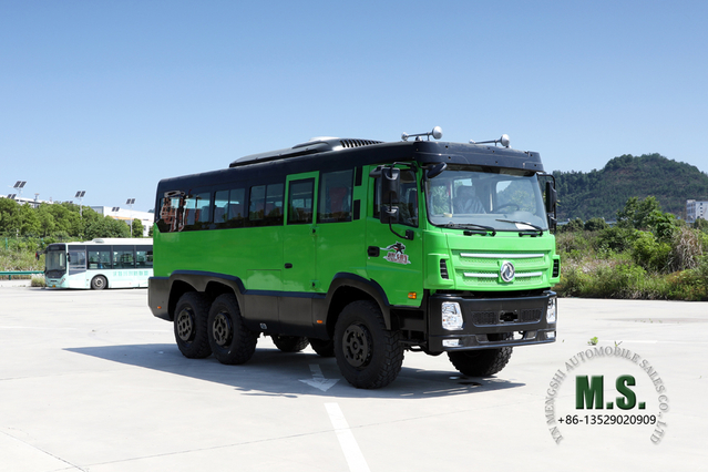 6X6 Dongfeng 8M Off Road Bus_210hp 25 ဆံ့ Rescue Bus_Six Drive Export အထူးဘတ်စ်