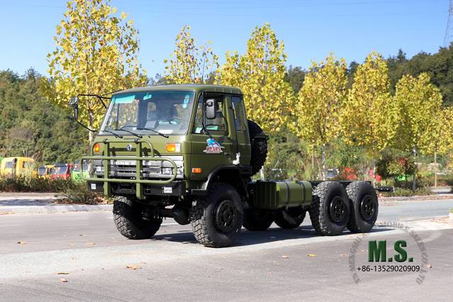 Dongfeng EQ2102 Six Drive Chassis_6×6 153 တစ်တန်းနှင့်တစ်ခြမ်း Cab Off Road Chassis_ Export အထူးထရပ်ကိုယ်ထည်