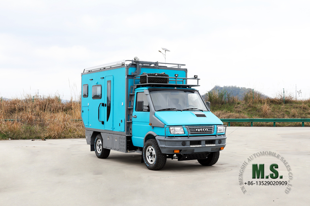 ရောင်းရန်ရှိသော Iveco 4WD Off-road RV_4*4 ပြင်ပခရီးသွား Caravan စိတ်ကြိုက်_Family One-piece Four Drive Caravan Export အထူးယာဉ်