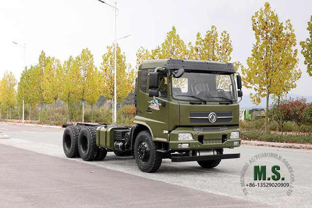 Dongfeng 6x4 လမ်းကြမ်း Chassis_Flathead One-a-a-a-a-Truck Chassis_Dongfeng သယ်ယူပို့ဆောင်ရေး ယာဉ်ကိုယ်ထည် တင်ပို့မှု အထူးယာဉ်