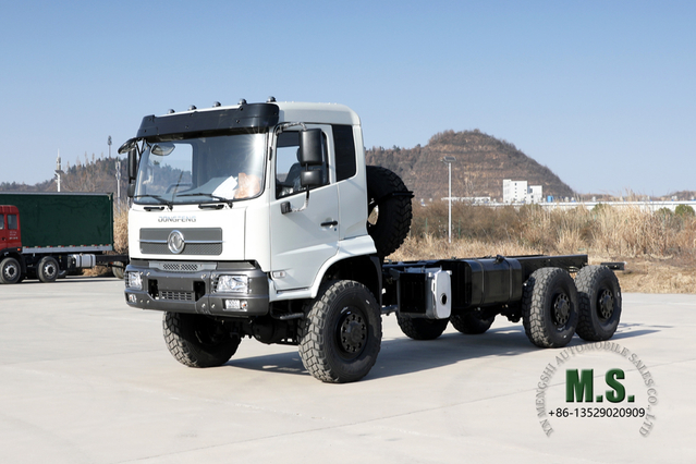 Dongfeng 6*6 Truck Chassis_Flathead 260HP Mountain Forest Off-road Truck Chassis_5.5 M ကုန်သေတ္တာ Export Special Vehicle Chassis