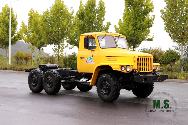 EQ2082 Dongfeng 6WD Chassis_6*6 170 hp ထိပ်ဖျား နှစ်ထပ်တပ် ထရပ်ကား ကိုယ်ထည် လမ်းကြမ်း သယ်ယူပို့ဆောင်ရေး Chassis_ ခြောက်ဘီးယက် တင်ပို့သည့် အထူးရည်ရွယ်ချက် ယာဉ်ကိုယ်ထည်