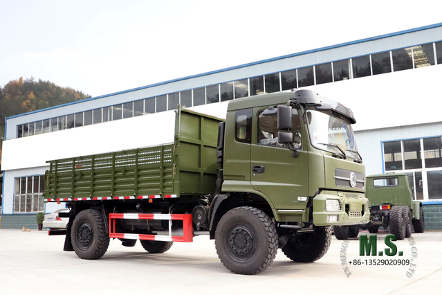 4×4 Heavy Duty Dump Truck_210HP 4WD Dongfeng လမ်းပိတ် Tipper Truck _9T Site and Mining Transport Vehicle