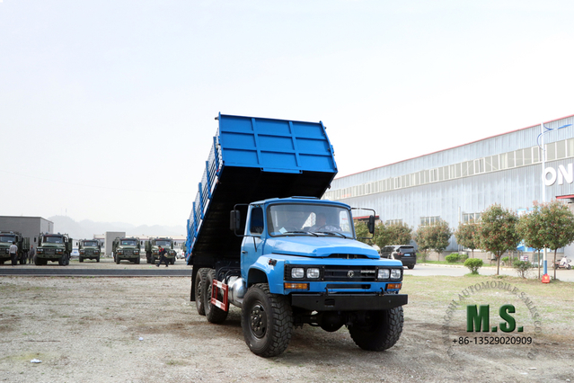 Dongfeng ခြောက်ဘီးယက်ထရပ်_၆*၆ 5T ဒီဇယ် EQ2100 Tipper Truck Pointed Head Dump Vehicle_Dongfeng အထူးထရပ်ကား ထုတ်လုပ်သူ