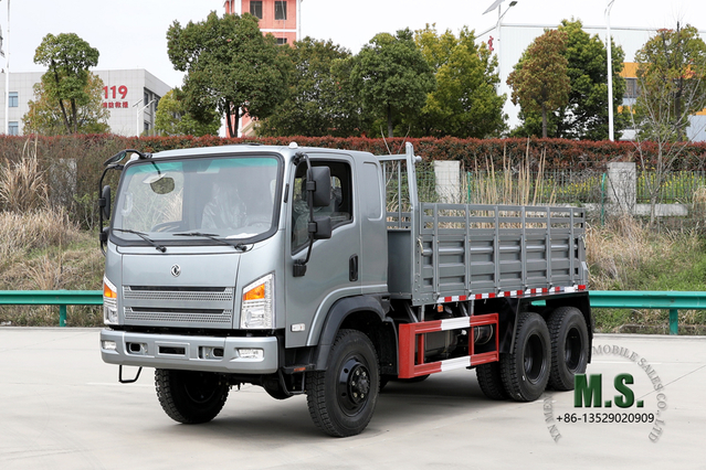 6*6 Dongfeng Vehicle Light Truck_2.5T EQ2082 အဆင့်မြှင့်တင်ထားသော Flathead Truck_ 6WD အသေးစား ထရပ်ကား အဝေးပြေး တာယာ တင်ပို့မှု အထူးယာဉ်