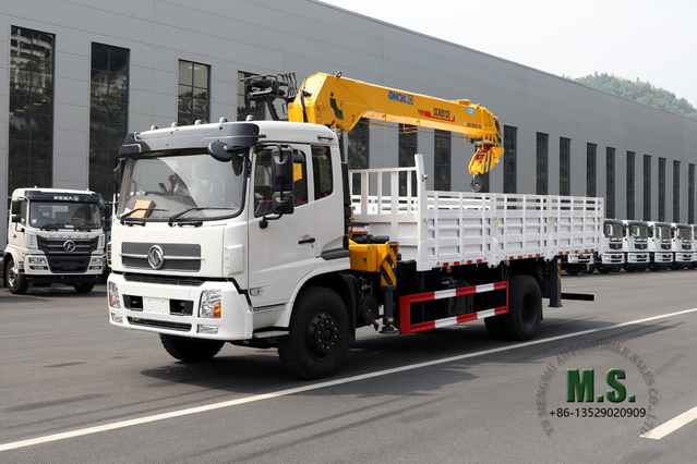 210 hp 10T Four-section Boom Truck-mounted Crane _SQ10SK3Q Straight Arm Crane Truck-mounted Crane Truck ပြုပြင်မွမ်းမံထုတ်လုပ်သူ Dongfeng အထူးရည်ရွယ်ချက် မော်တော်ယာဉ် တင်ပို့ခြင်း