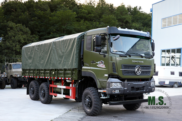 Green Six Drive Off Road Truck Dongfeng 6×6 Heavy Truck Three Axle Cargo Vehicle Export အထူးယာဉ်