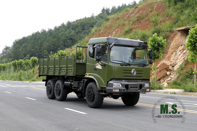 6*6 Dongfeng Flathead Off-road Truck_ ခြောက်ဘီးယက် တစ်တန်းခွဲ သယ်ယူပို့ဆောင်ရေး Truck_Dongfeng 6WD Export အထူးယာဉ်