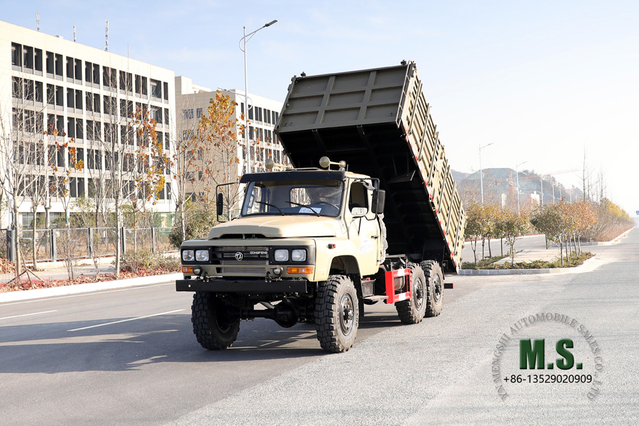 6×6 EQ2082 Dump Truck_ခြောက်ဘီးယက် Dongfeng Pointed Head Single Row Tipper Truck မိုင်းဆိုက် မိုင်းတွင်းထရပ်ကားများ_ထုတ်ရန် အထူးရည်ရွယ်ချက်သုံးယာဉ်