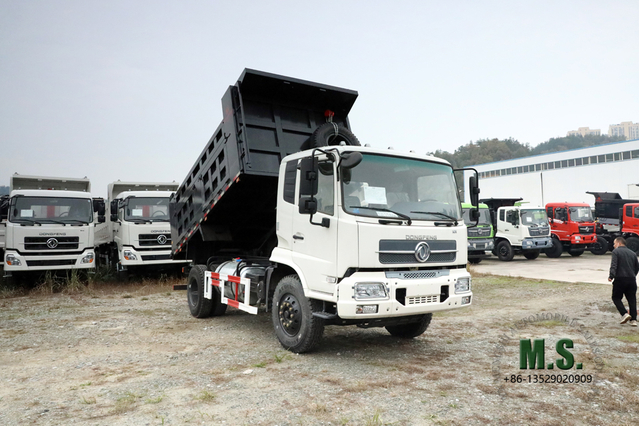 Dongfeng 4WD D912 Dump Truck Flathead One-a-Half Four Drive Light Tipper Trucks Export Special Dump Vehicle 