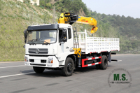 210 hp 10T Four-section Boom Truck-mounted Crane _SQ10SK3Q Straight Arm Crane Truck-mounted Crane Truck ပြုပြင်မွမ်းမံထုတ်လုပ်သူ Dongfeng အထူးရည်ရွယ်ချက် မော်တော်ယာဉ် တင်ပို့ခြင်း