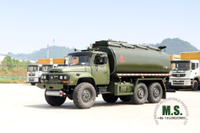 Dongfeng ခြောက်ဘီးယက် EQ2100 Tanker Truck_190HP 6*6 Pointed Head Feul Tanker for Sale_Six Drive Export Special Tanker လော်ရီ