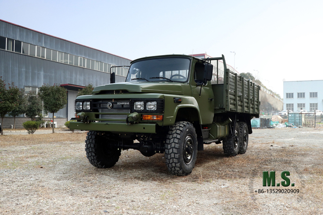 170HP Dongfeng EQ2082E6D 6WD Truck_6×6 Pointed Single Row Off-road Truck_Dongfeng ခြောက်ဘီးယက် စိတ်ကြိုက်ထရပ်ကား တင်ပို့ရန် အထူးရည်ရွယ်ချက် မော်တော်ယာဉ်