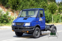 Blue Four Drive Iveco Small Off Road Chassis Short Head Multifunctional Chassis Export Special Vehicle Chassis