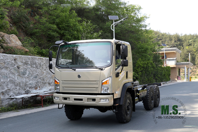 6*6 Dongfeng လမ်းကြမ်းထရပ်ကားကိုယ်ထည် _2082 190 HP Flathead Off-road Truck Chassis အထူးကိုယ်ထည်ကို ထုတ်ယူရန်