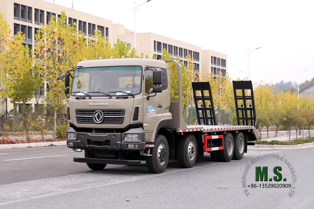 Dongfeng 30T Flatbed Truck_Dongfeng 8X4 Flatbed Freight Vehicle_10m Truck Export အထူးယာဉ်