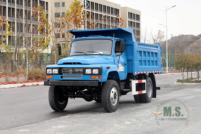 4*4 170hp Dump Truck_Dongfeng Pointed Single Row Tipper Truck_Four-wheel Drive Mining Truck Export Special Purpose Vehicle