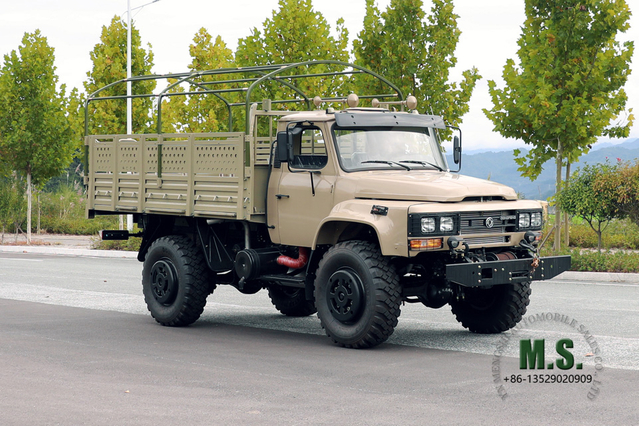 EQ2070 Dongfeng 4*4 Off Road Truck_Four-Wheel Drive Pointed Single Row Cab Cargo Truck with Tarpaulin Pole_Export အထူးရည်ရွယ်ချက်ယာဉ်