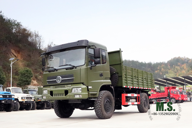 4×4 Heavy Duty Dump Truck_210HP 4WD Dongfeng လမ်းပိတ် Tipper Truck _9T Site and Mining Transport Vehicle