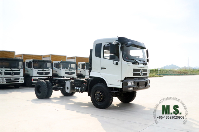 Dongfeng 4WD Tipper Chassis_4*4 Cab Off-road Dump Chassis Conversion_260HP Four Drive Export Special Truck Chassis