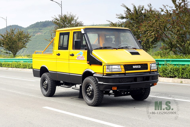 4*4 Iveco Power Rescue Repair Truck_111 hp နှစ်ထပ်အတန်းတို အင်ဂျင်နီယာ Rescue Truck_Iveco Export အထူးယာဉ် ပြောင်းလဲခြင်း ထုတ်လုပ်သူ
