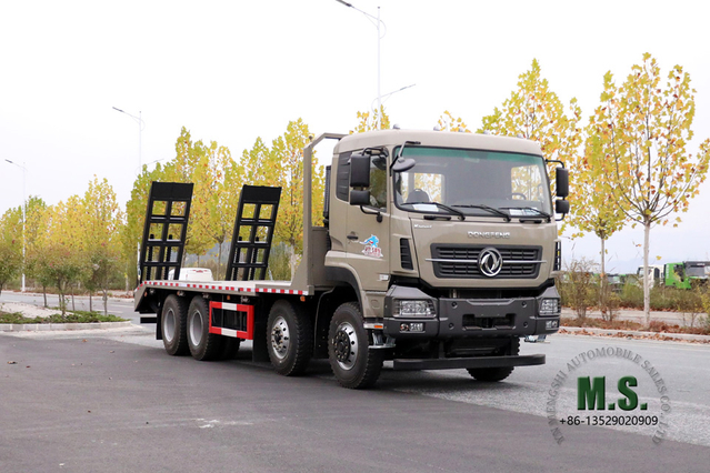 Dongfeng 30T Flatbed Truck_Dongfeng 8X4 Flatbed Freight Vehicle_10m Truck Export အထူးယာဉ်
