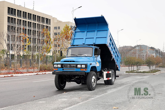 လေးဘီးယက် အမှိုက်ပုံးထရပ်_Dongfeng 4*4 Pointed Single Row Tipper Truck_Mining Truck အထူးရည်ရွယ်ချက်ဖြင့် တင်ပို့သည့် ယာဉ်