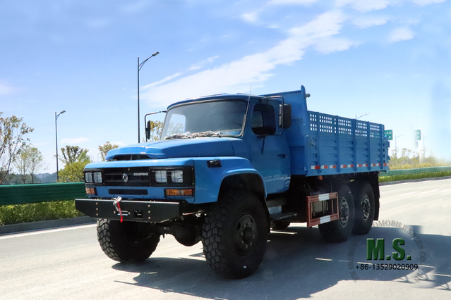 6WD EQ2100 Dongfeng Dump Truck_6*6 5T Diesel Long Head Tipper Truck Road Transporter_Dongfeng Export Special Truck ထုတ်လုပ်သူ