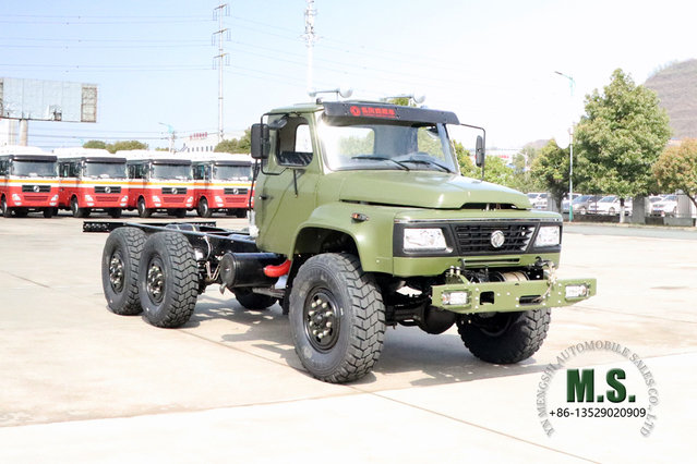 Long Head EQ2100/EQ245 Truck Chassis_6×6 Pointed Off-road Special Vehicle Chassis_Six Wheel Drive Export Truck ကိုယ်ထည်