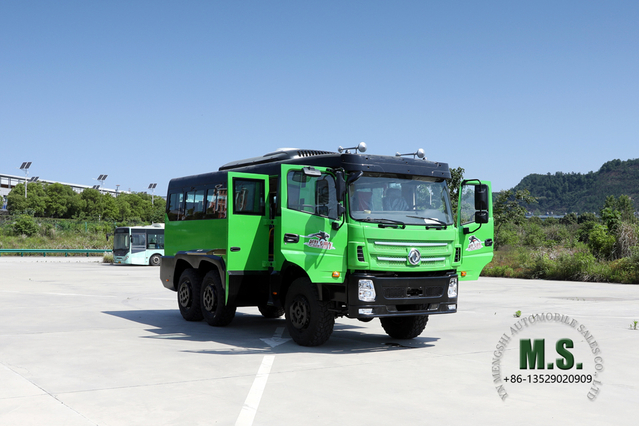 6X6 Dongfeng 8M Bus_210hp 25 ဆံ့ Bus_Six Drive Export အထူးဘတ်စ်