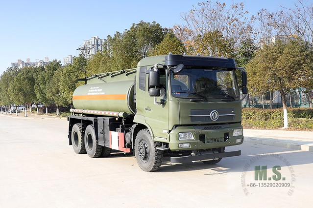 210hp Dongfeng Tanker Truck_6*4 Cab Oil Tanker _10m³ ရောင်းရန်အတွက် Feul Tanker_6×4 Tanker Lorry Export အထူးယာဉ်