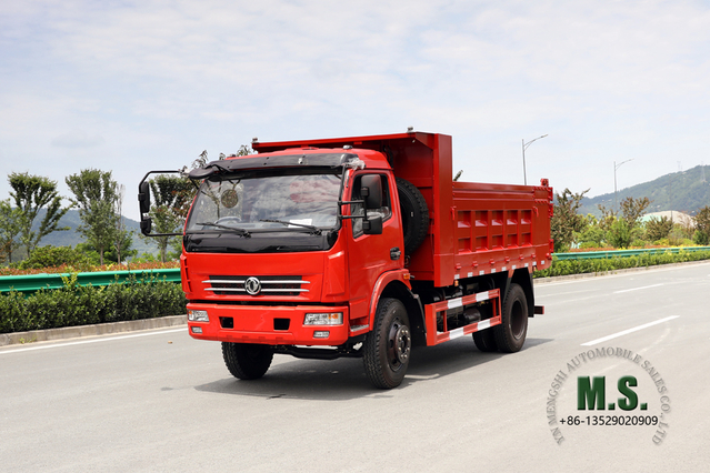 Dongfeng 4×2 Dump Truck_5T Flathead Single Row Cab Light Tipper Truck for Sale_Export အထူးယာဉ်ထုတ်လုပ်သူ