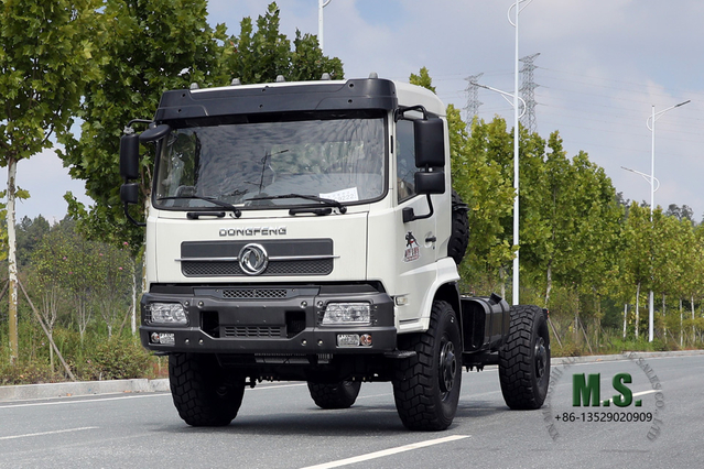 Dongfeng 4*4 Off Road Chassis White Tainjin Flat Head one-a-row Row Vehicle Chassis