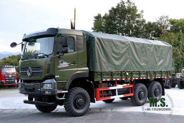 Green Six Drive Off Road Truck Dongfeng 6×6 Heavy Truck Three Axle Cargo Vehicle Export အထူးယာဉ်