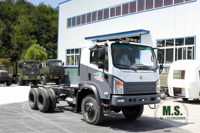 6WD Dongfeng Flathead Truck Chassis_'Bobcat' Off-road Small Truck configuration_6*6 အထူးယာဉ်ကိုယ်ထည် ထုတ်လုပ်သူများ