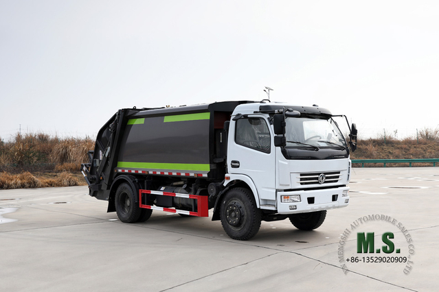 4*2 Dongfeng 9m³ Compressed Rubbish Truck_4×2 Light Truck မြူနီစီပယ် သန့်ရှင်းရေးယာဉ်_ပို့ရန် အထူးအမှိုက်ထရပ်ကား အရောင်းထုတ်လုပ်သူ