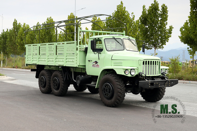 Dongfeng 190hp ခြောက်ဘီးယက် EQ2100 Off Road Truck_ 6*6 Single Row Pointed Head AWD Transportation Vehicle_Export အထူးရည်ရွယ်ချက်ယာဉ်