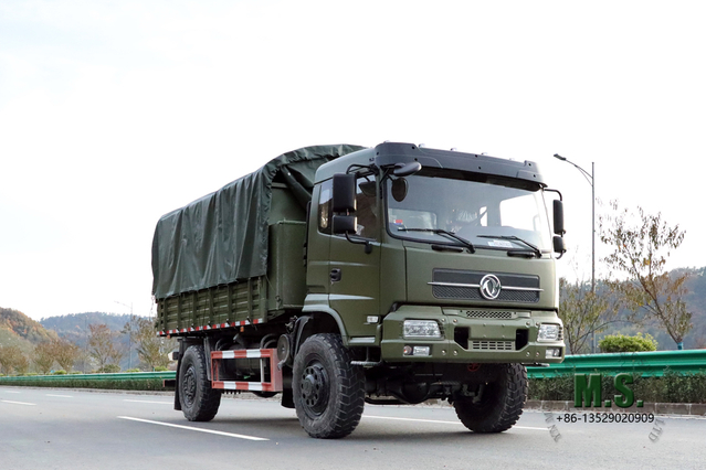 4×4 Cab Dump Truck_Dongfeng Four Drive Flathead Row Tipper Truck_Site Mining Transporter Vehicle Manufacturer