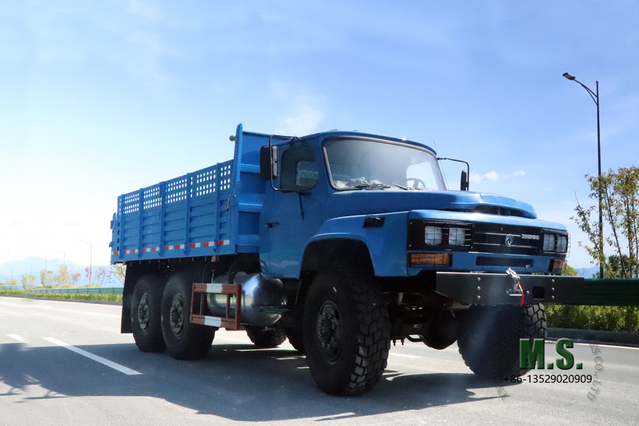 6WD EQ2100 Dongfeng Dump Truck_6*6 5T Diesel Long Head Tipper Truck Road Transporter_Dongfeng Export Special Truck ထုတ်လုပ်သူ