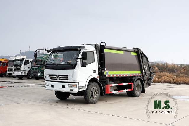 4*2 Dongfeng 9m³ Compressed Rubbish Truck_4×2 Light Truck မြူနီစီပယ် သန့်ရှင်းရေးယာဉ်_ပို့ရန် အထူးအမှိုက်ထရပ်ကား အရောင်းထုတ်လုပ်သူ