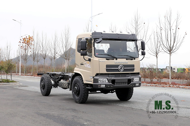 Dongfeng 4*4 Off Road Chassis_Four Drive White Tainjin Flat Head one-a-row Row Truck Chassis_Dongfeng အထူးယာဉ်ကိုယ်ထည်ကို တင်ပို့ပါ