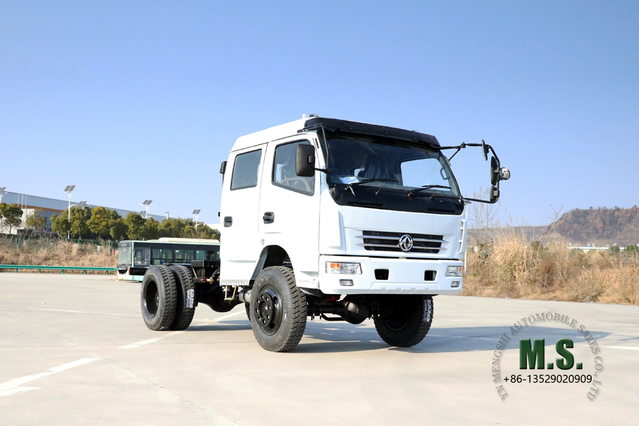 Four Drive Dongfeng Truck Chassis_4*4 Double Row Cab စိတ်ကြိုက် Conversion Light Truck Chassis_AWD Off-Road Truck Export အထူးယာဉ် ထုတ်လုပ်သူ