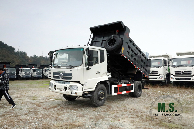 Dongfeng 4WD D912 Dump Truck Flathead One-a-Half Four Drive Light Tipper Trucks Export Special Dump Vehicle 