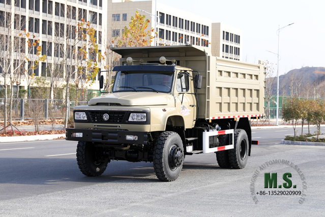 4×4 Dongfeng 240hp Dump Truck_Four-wheel Drive Tip Head Single Row Cab Two Axle Mining Truck 8T Tipper Truck_4WD Export Special Purpose Vehicle